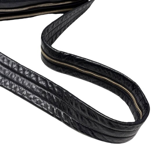 CHANEL Vintage CC Logo Crossbody Bag Lambskin Jersey Scales Leather [106390] - Picture 12 of 16